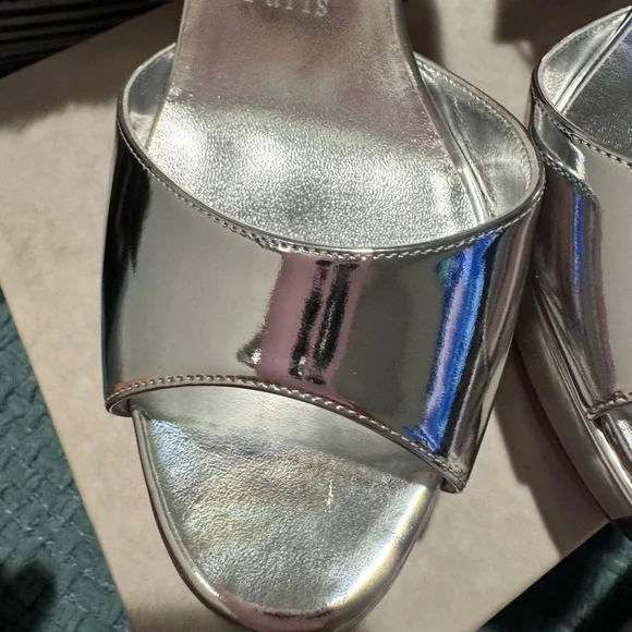 Christian Louboutin Silver and Red Heels - Picture 6 of 15